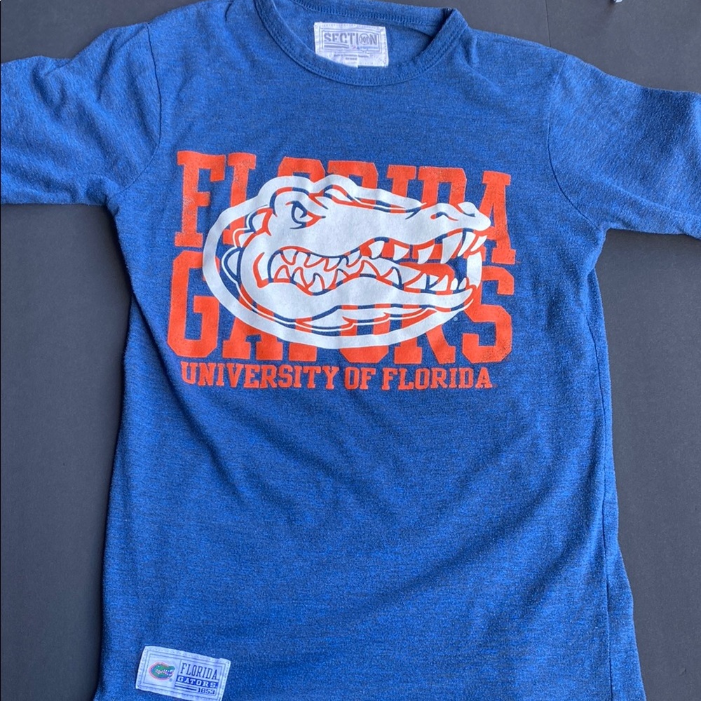 Majestic Blue and Orange Florida Gators Short Sleeve Tee